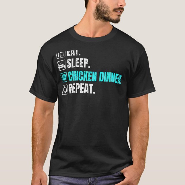 Camiseta Batalha Royale Coma Sono Janto Galinha Repito Home (Frente)