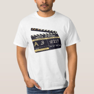 Camiseta "Batalha t-shirt do clapperboard do filme de Grâ
