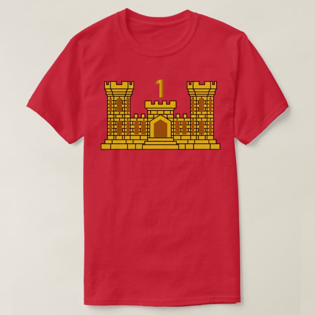 Camiseta Batalhão de Engenheiros 1rua com Número dois (Frente do Design)