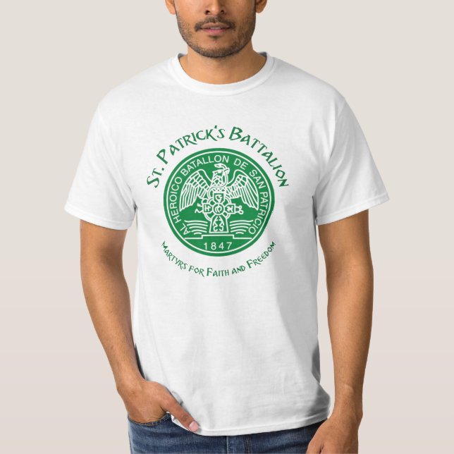 Camiseta Batalhão de San Patricios Saint Patrick (Frente)