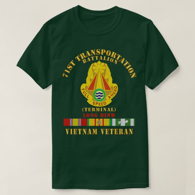 Camiseta Batalhão de Transporte de ruas Terminal Long Binh  (Frente do Design)