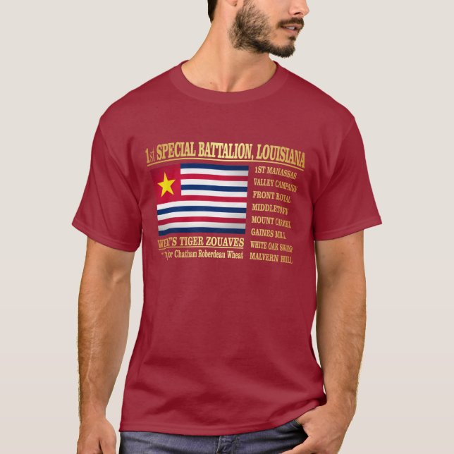Camiseta Batalhão Especial de 1rua, Infância da Louisiana ( (Frente)