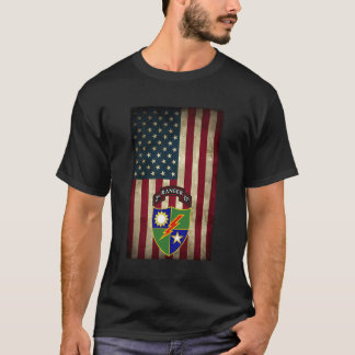 Camiseta Batalhão segundo - 75º Regimento Ranger - Bandeira