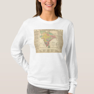 Camiseta Batalhas de India e mapa de Seiges Chonology