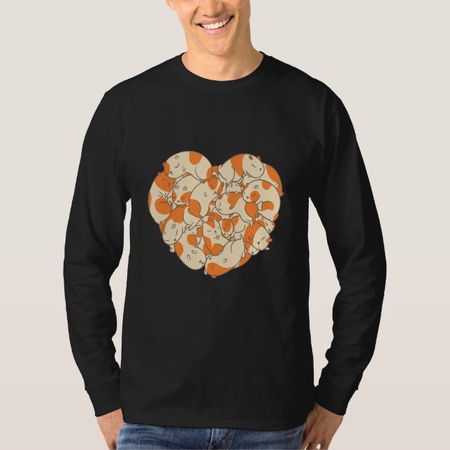 Camiseta Batata 1, Batata 1, com pelo de coração de coelho (Frente)