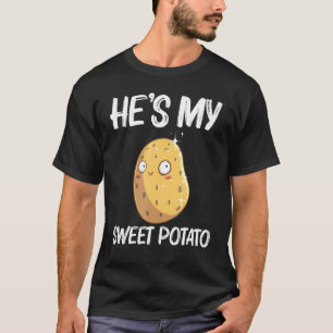 Camiseta Batata Assada Vegetal Para Meninas Crianças Batata