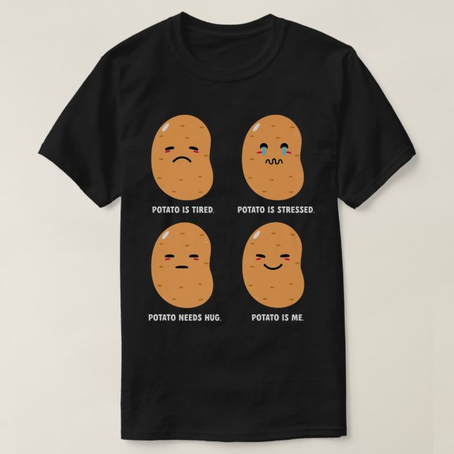 Camiseta Batata-Batata Emocional Batata-Batata-Batata (Frente do Design)