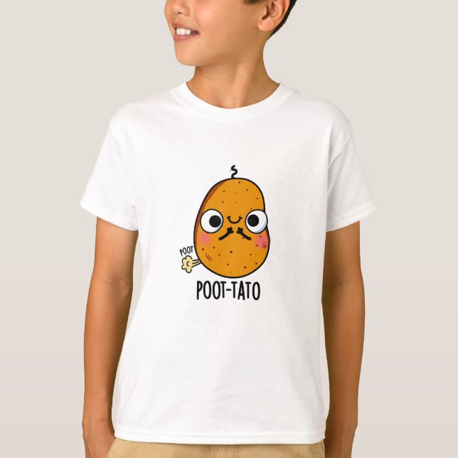 Camiseta Batata-Batata Engraçada Fazendo Pota-Batata (Frente)