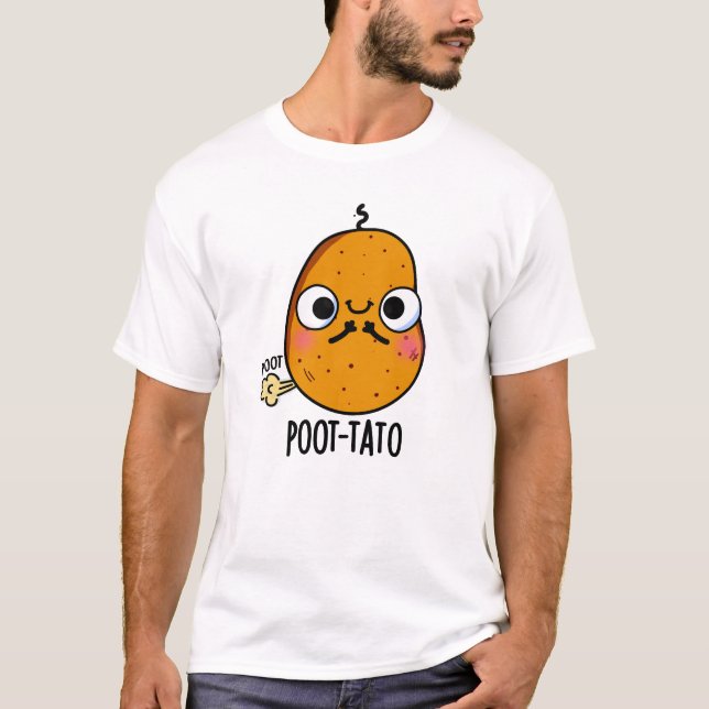 Camiseta Batata-Batata Engraçada Fazendo Pota-Batata (Frente)