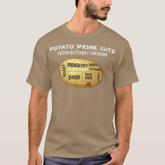 Camiseta Batata Corta Funny Vegan Lover Butcher