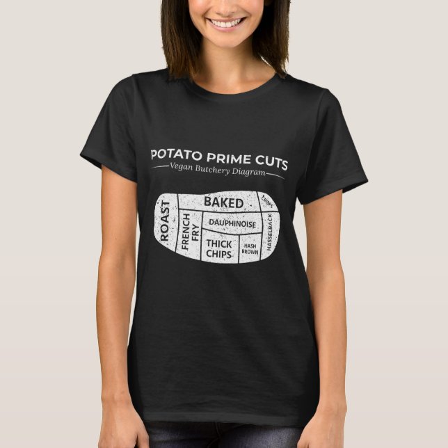 Camiseta Batata - Corte Engraçado Vegan (Frente)