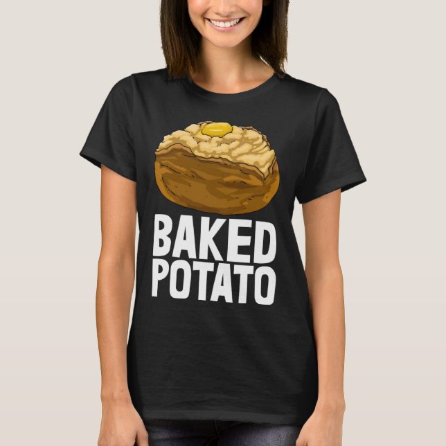 Camiseta Batata cozida padaria amava mulheres (Frente)