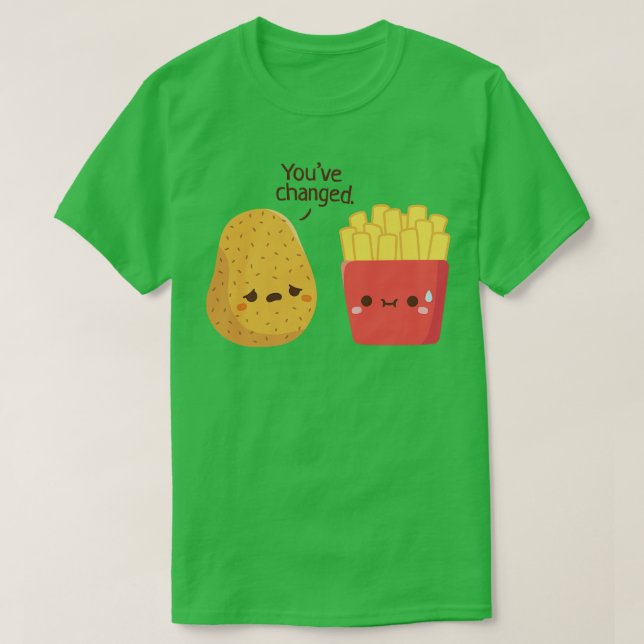Camiseta Batata Cuja Frita Francesa É Funerária (Frente do Design)