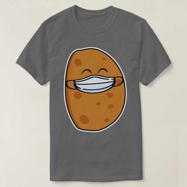 Camiseta Batata Cuja Máscara Veste (Frente do Design)