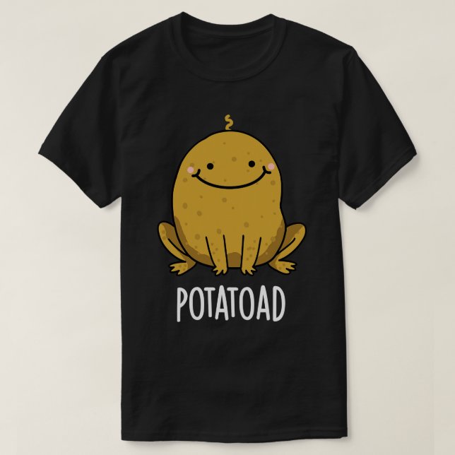 Camiseta Batata de Batata Engraçada Com Potatoad (Frente do Design)