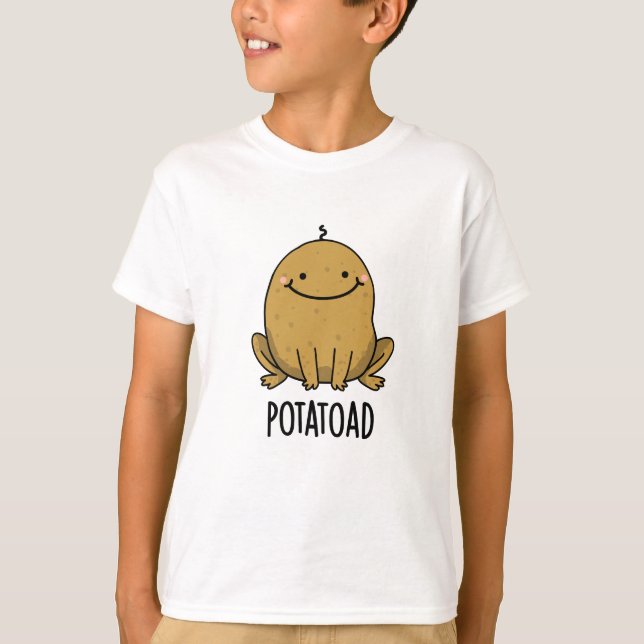 Camiseta Batata de Batata Engraçada Com Potatoad (Frente)