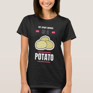 Camiseta Batata De Batata Engraçada Meu Animal Espirituoso 