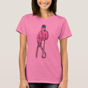 Camiseta Batata de críquete Flamingo