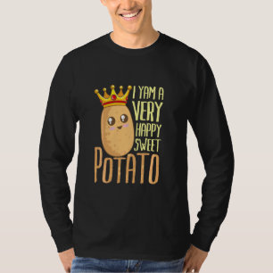 Camiseta Batata de legumes Feliz Yam Fazenda doce