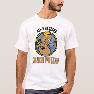 Camiseta Batata de sofá americana (personalizada atrás)