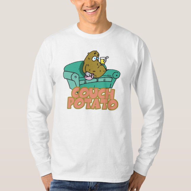 Camiseta Batata de Sofá Engraçada (Frente)