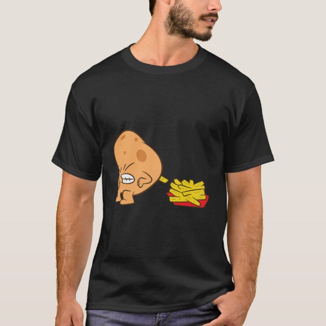 Camiseta Batata E Fritas Francesas (Frente)