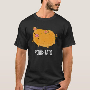 Camiseta Batata Engraçada De Porco-Batata Negra BG