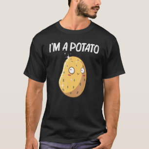 Camiseta Batata Fofa Para Homens Mulheres Legume Batata Ass