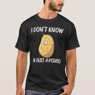 Camiseta Batata Fofa Para Homens Mulheres Legume Batata Ass