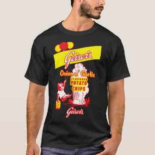 Camiseta batata frita com cebola e alho do geiser