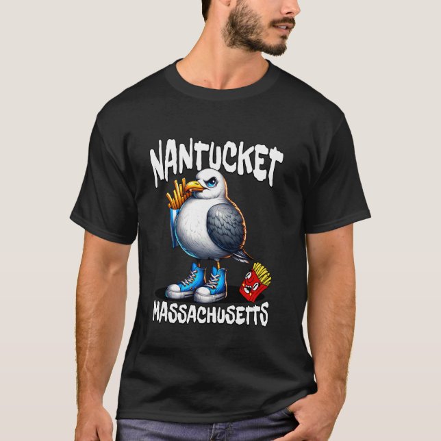 Camiseta Batata Frita Francesa de Nantucket Massachusetts G (Frente)