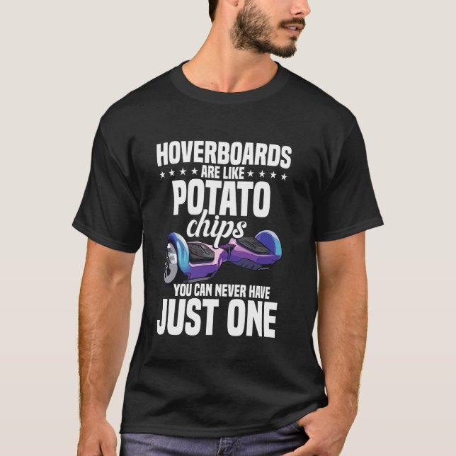 Camiseta Batata Frita Kart Hoverboarder Hoverboard Scooter  (Frente)