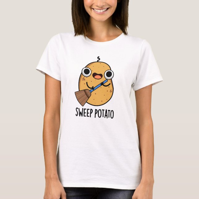 Camiseta Batata-fritura Engraçada-de-batata-doce (Frente)