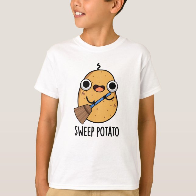 Camiseta Batata-fritura Engraçada-de-batata-doce (Frente)