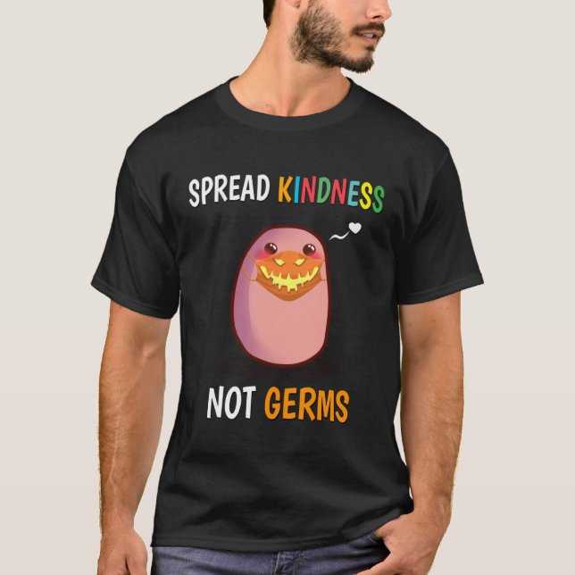 Camiseta Batata Helloween vestindo uma máscara espalhou gen (Frente)