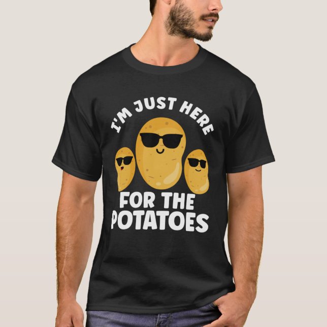 Camiseta Batata  Legume Vegetariano Batatas Comida (Frente)