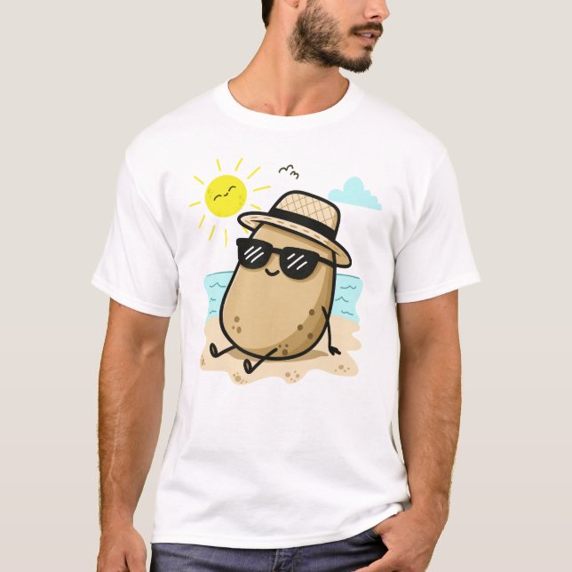 Camiseta Batata Na Praia Vibes de Verão (Frente)