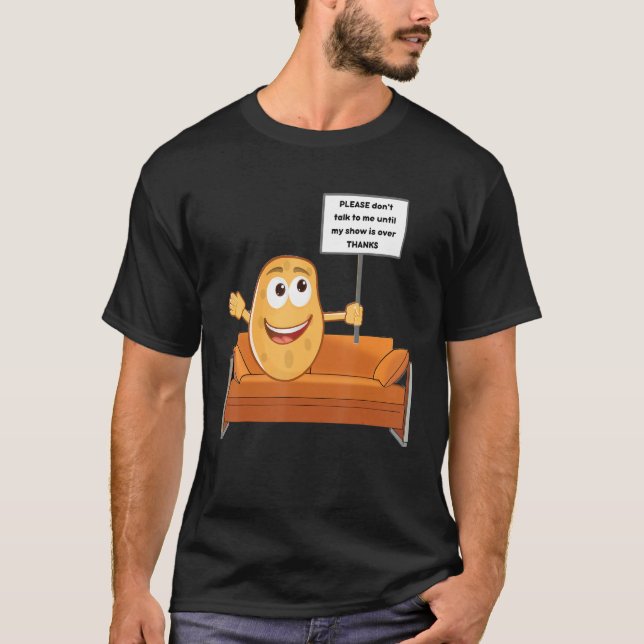 Camiseta Batata não fala comigo (Frente)