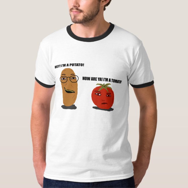 Camiseta BATATA? ou TOMATE? (Frente)
