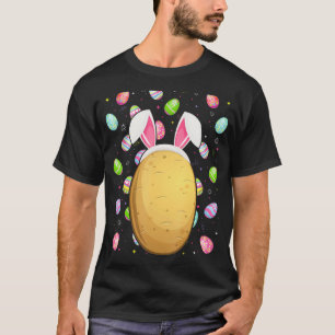 Camiseta Batata Páscoa Ovo Páscoa de Batata Engraçada Domin