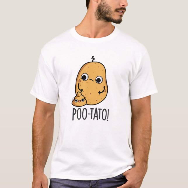 Camiseta Batata Piada de Legume Engraçado Cocô  (Frente)