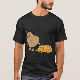 Camiseta Batata-Popa Fries Funny Fries Francesas Batata Lov