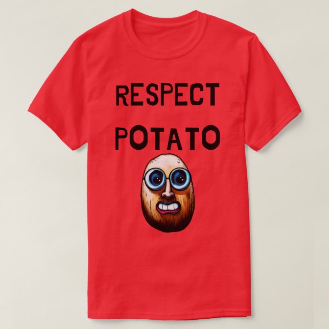 Camiseta batata respeitadora (Frente do Design)