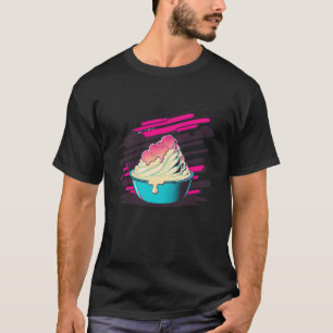 Camiseta Batatas amassadas Sinthwave 80s Estética retrowave