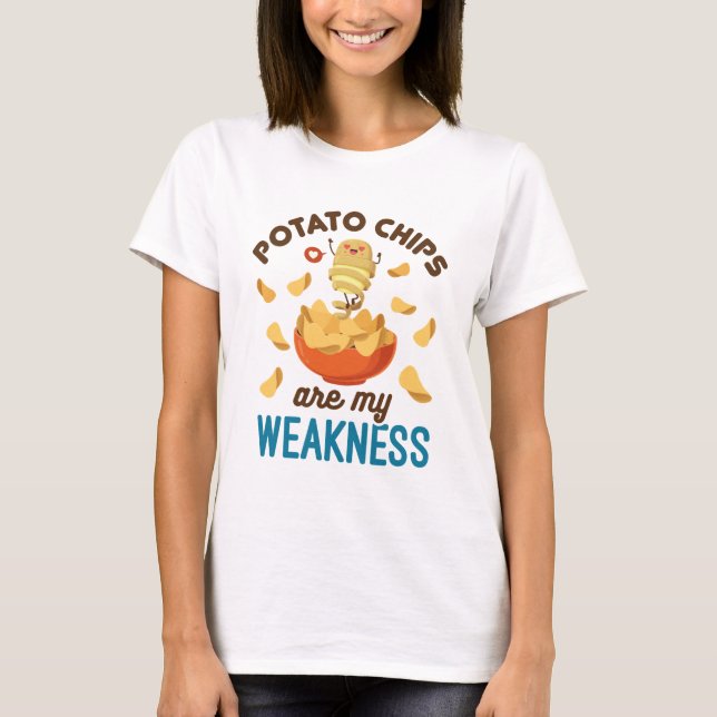 Camiseta Batatas-Batata São A Minha Comida Frágil Do Invólu (Frente)