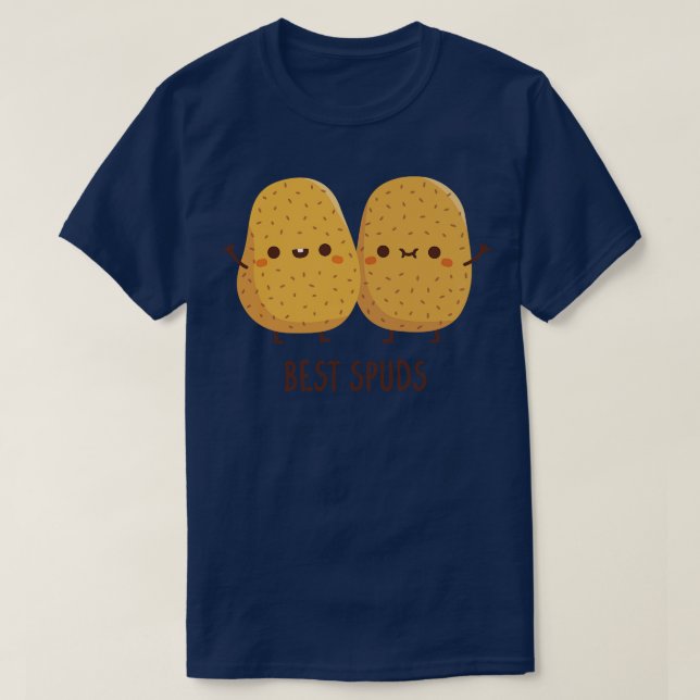 Camiseta Batatas Cute Melhores Batatas Melhores Buds (Frente do Design)