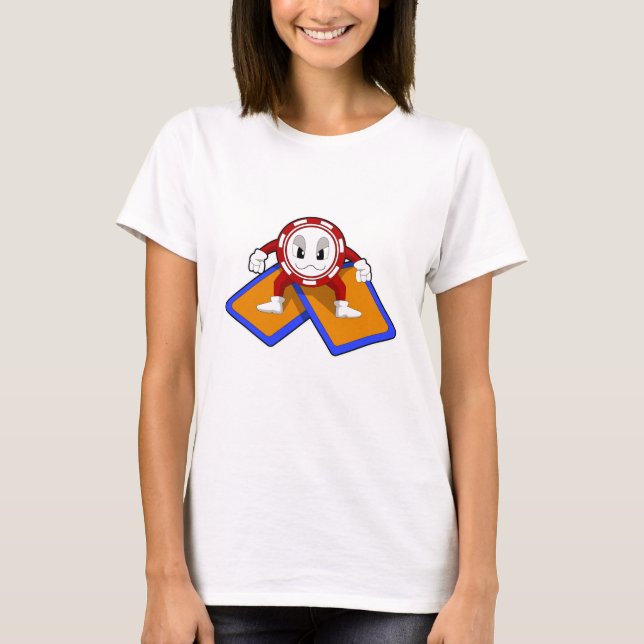 Camiseta Batatas de pôquer com cartões Poker (Frente)