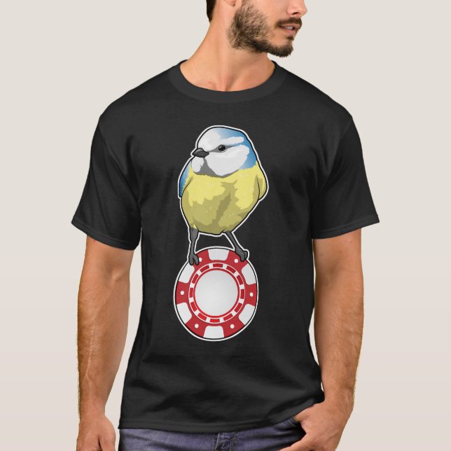 Camiseta Batatas de pôquer de pássaros (Frente)