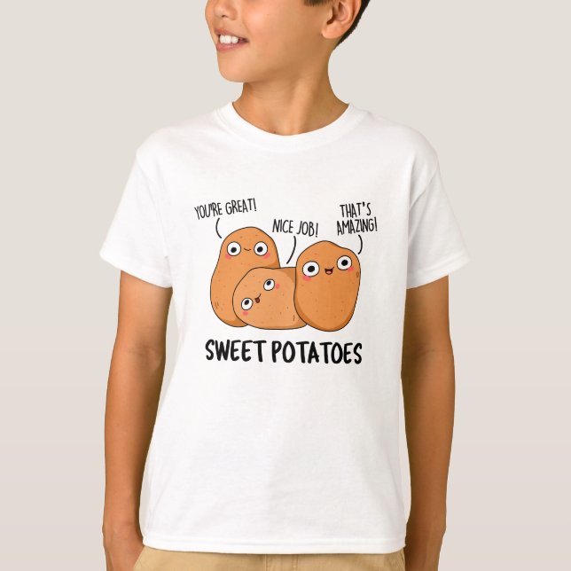 Camiseta Batatas doces Comida engraçada (Frente)