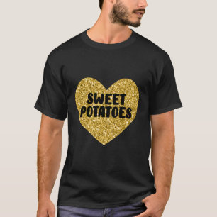 Camiseta Batatas Doces Eu Amo Batatas Doces Comida